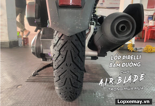 Thay lốp pirelli cho xe air blade loại nào bám đường tốt đi mùa mưa  - 3