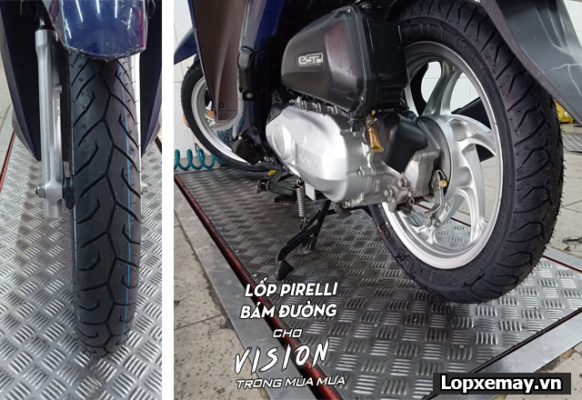 Thay lốp pirelli cho xe vision loại nào bám đường tốt đi mùa mưa  - 2
