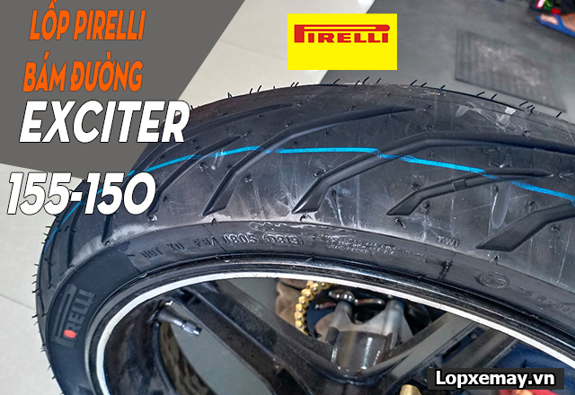 Thay lốp pirelli cho xe exciter 155-150 loại nào bám đường tốt đi mùa mưa  - 1