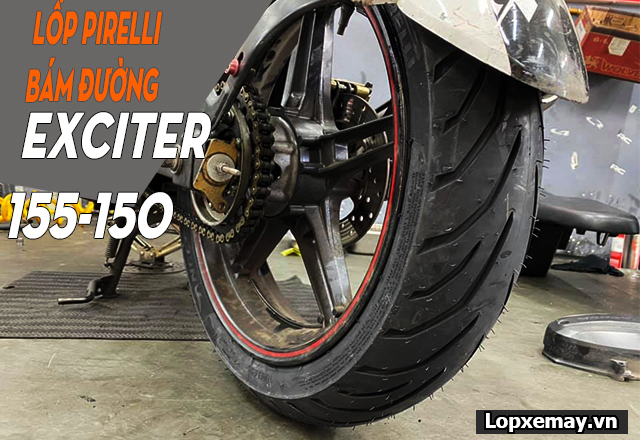 Thay lốp pirelli cho xe exciter 155-150 loại nào bám đường tốt đi mùa mưa  - 2