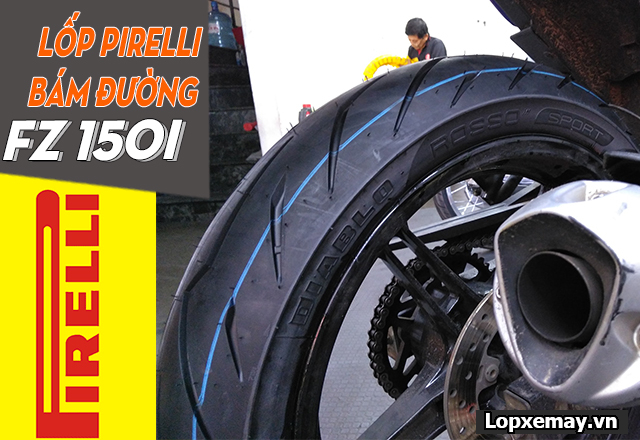 Thay lốp pirelli cho fz150i loại nào bám đường tốt đi mùa mưa  - 1