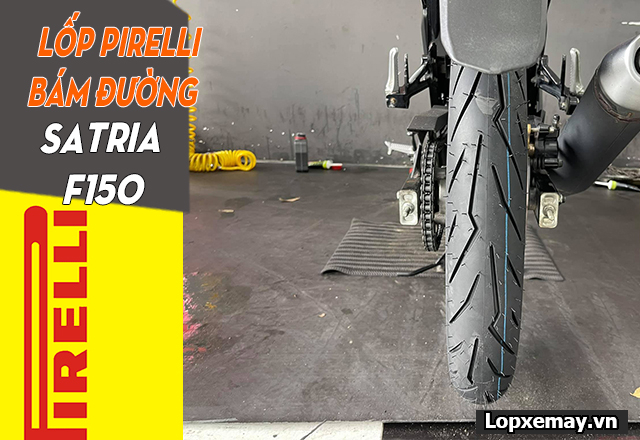 Thay lốp pirelli cho satria f150 loại nào bám đường tốt đi mùa mưa - 3