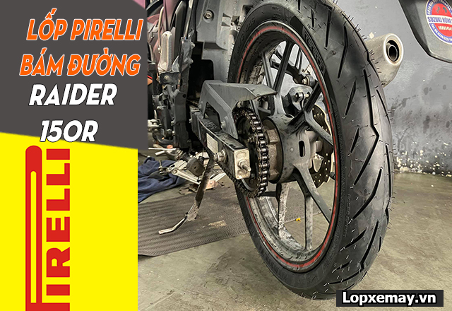 Thay lốp pirelli cho xe raider r150 loại nào bám đường tốt đi mùa mưa  - 3