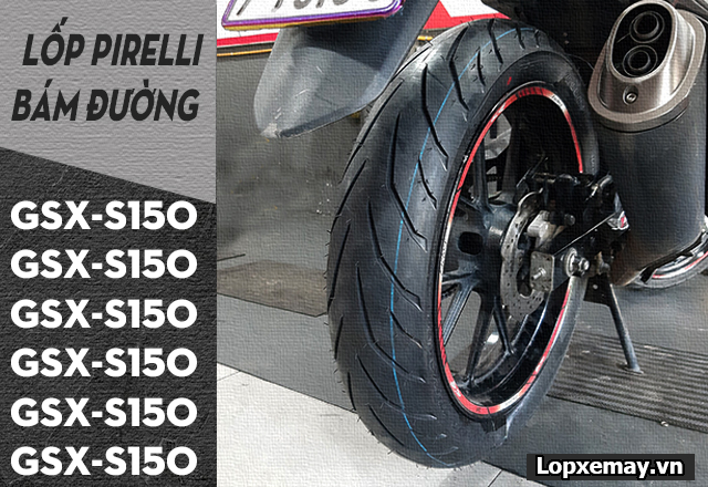 Thay lốp pirelli cho gsx-s150 loại nào bám đường tốt đi mùa mưa  - 2
