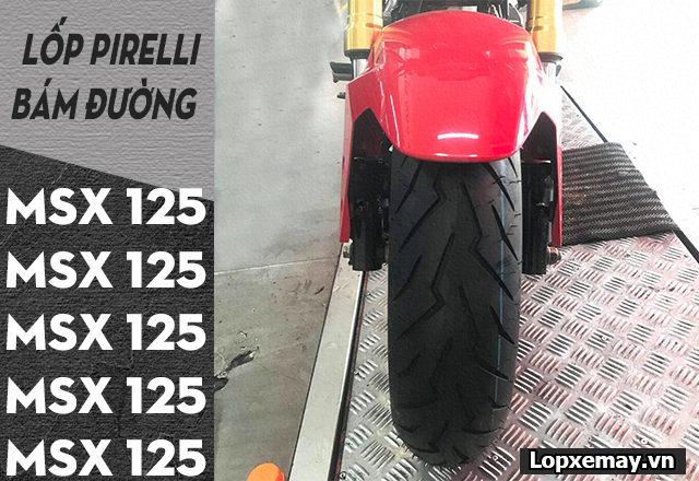 Thay lốp pirelli cho msx 125 loại nào bám đường tốt đi mùa mưa  - 2