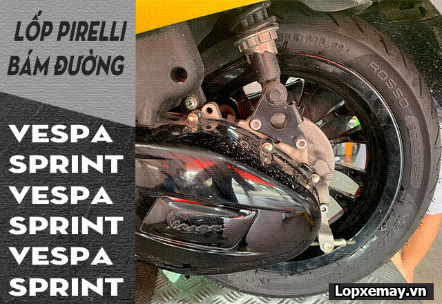 Thay lốp pirelli cho vespa sprint loại nào bám đường tốt đi mùa mưa  - 3