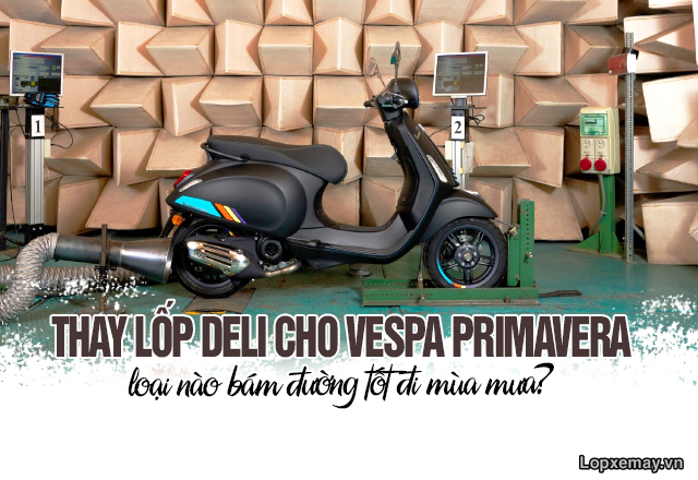 Thay lốp deli cho vespa primavera loại nào bám đường tốt đi mùa mưa - 1