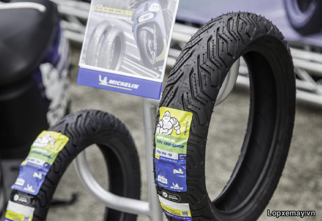 Yamaha grande thay lốp michelin loại nào bám đường tốt đi mùa mưa - 3