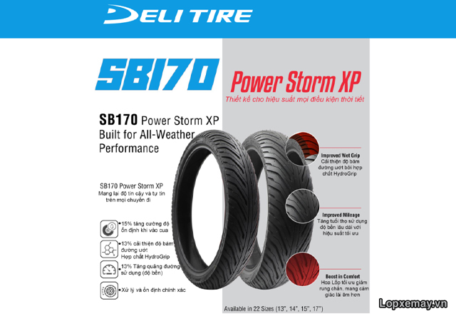Lốp deli sb170 power storm xp có tốt không sản xuất ở nước nào - 1