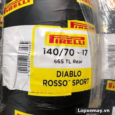 Lốp Pirelli 140/70-17 Diablo Rosso Sport cho Winner, Exciter, CBR150, R15,...