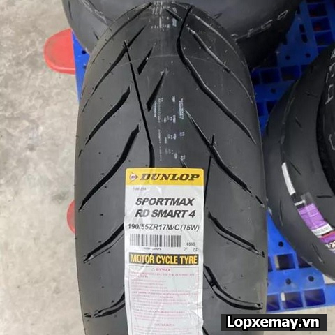Lốp Dunlop Sportmax RD Smart 4 190/55ZR17 cho Kawasaki Z1000, Yamaha R3