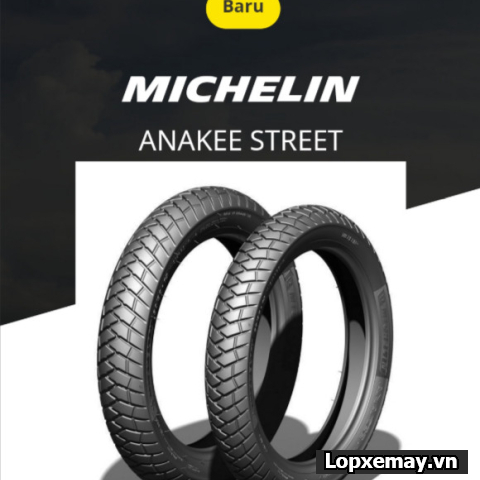 Lốp Michelin Anakee Street 80/90-14 cho AB, Vision, Click, Vario