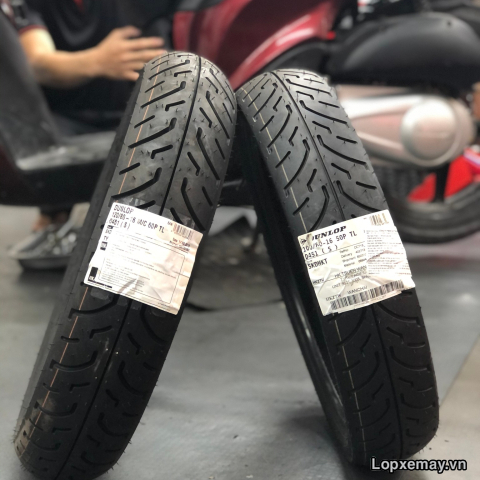 Cặp lốp Dunlop D451 100/80-16 và 120/80-16 Zin cho SH 150/125