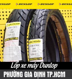 Bán lốp xe máy Dunlop tại phường Gia Định TPHCM