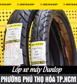 Bán lốp xe máy Dunlop tại phường Phú Thọ Hòa HCM
