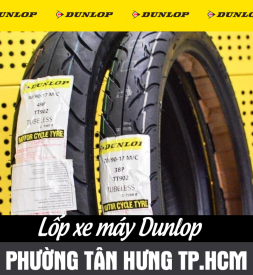 Bán lốp xe máy Dunlop tại phường Tân Hưng TPHCM