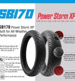 Lốp xe Deli SB 170 Power Storm XP 90/90-14 Air Blade, Vision, Vario